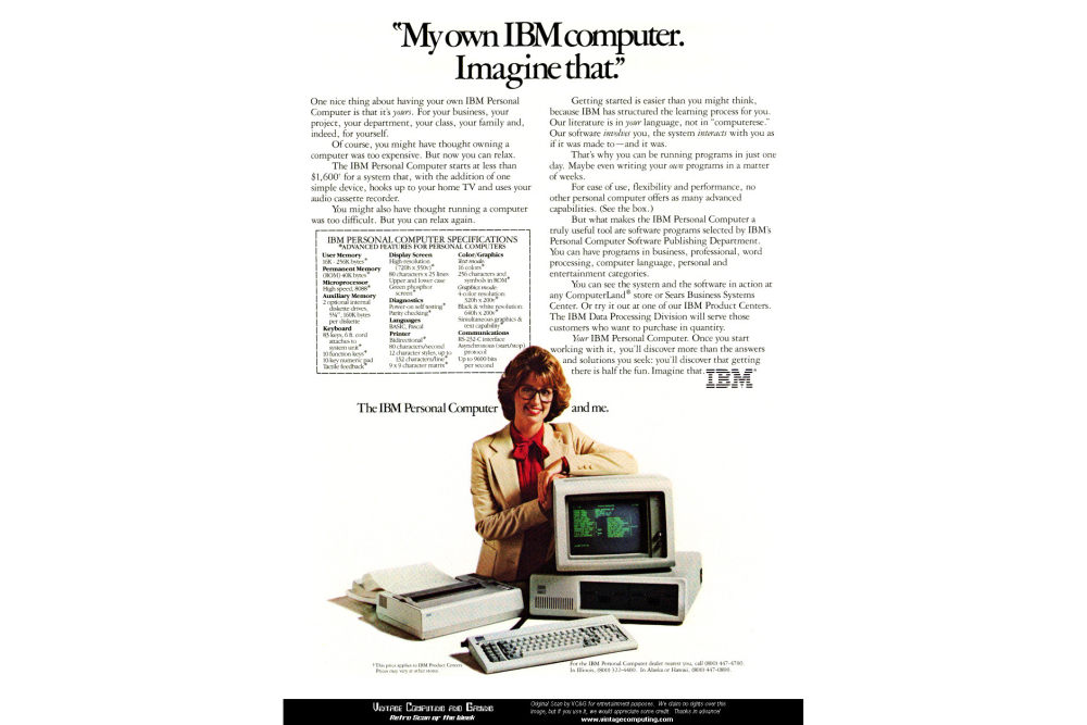 IBM knew how to sell to businesses and business people.
